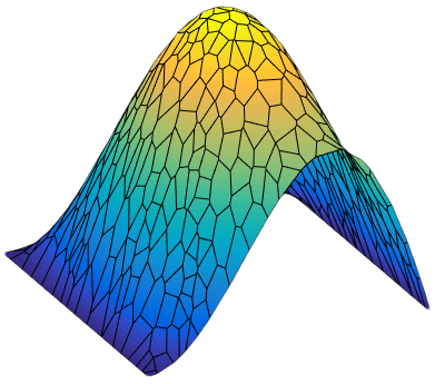 An image of the approximate solution to the Poisson problem